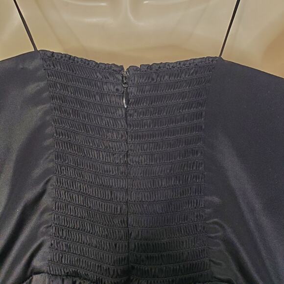 Reformation Marguerite Silk Tie Strap Fitted Wrap Skirt Midi Dress Black Size 4 - Picture 8 of 11